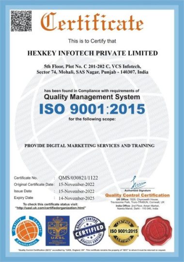 Certified Digital Marketing Agency India